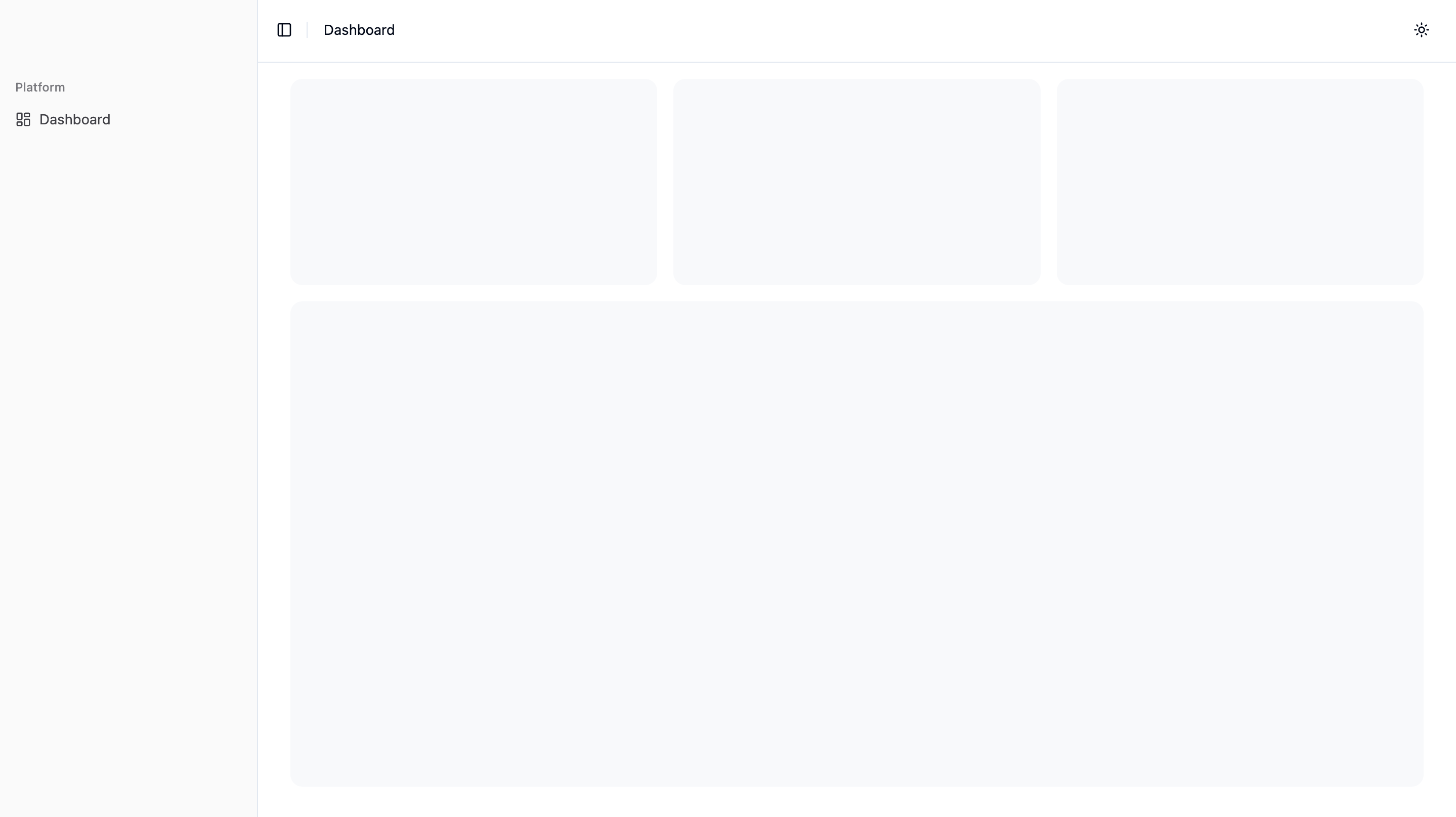Dashboard screenshot